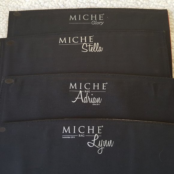 Miche Black Base Purse, 5 covers, and Handles - Picture 4 of 9